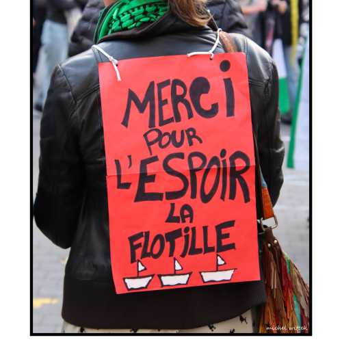 2025-10-02 - Namur : contre l'interception de la Global Sumud Flotilla