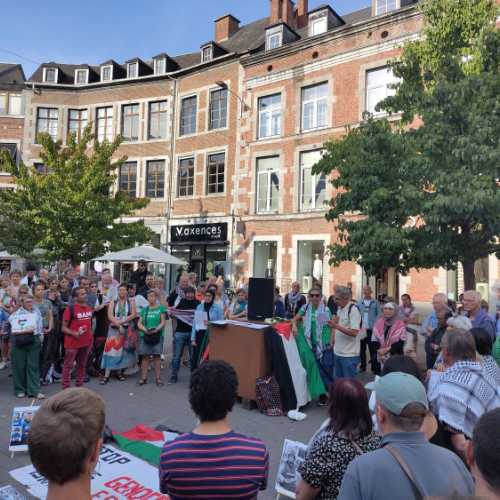 2025-08-27 - Namur : Hommage aux journalistes assassinés à Gaza