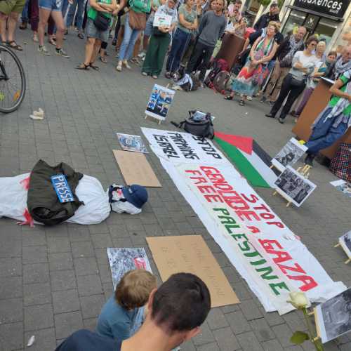 2025-08-27 - Namur : Hommage aux journalistes assassinés à Gaza