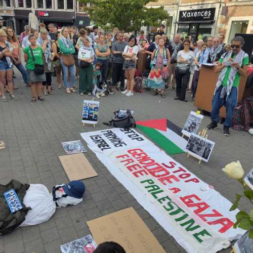 2025-08-27 - Namur : Hommage aux journalistes assassinés à Gaza