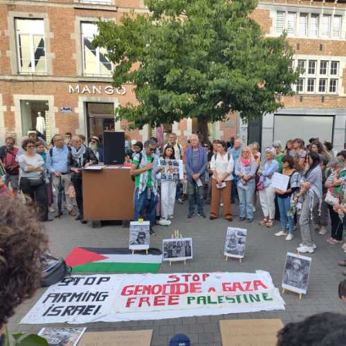 2025-08-27 - Namur : Hommage aux journalistes assassinés à Gaza
