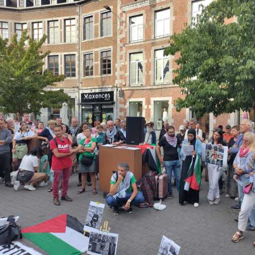 2025-08-27 - Namur : Hommage aux journalistes assassinés à Gaza