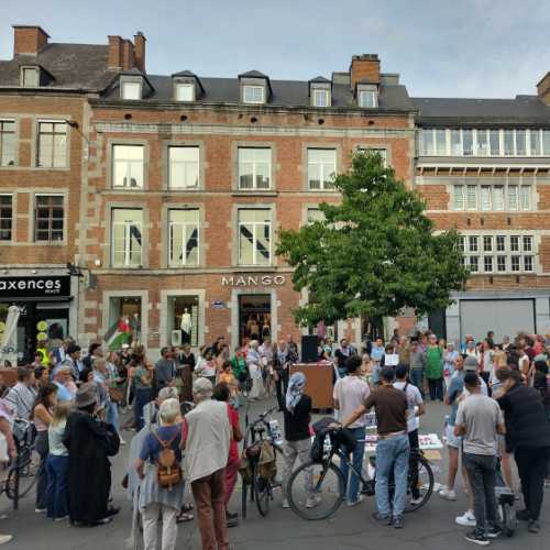 2025-08-27 - Namur : Hommage aux journalistes assassinés à Gaza